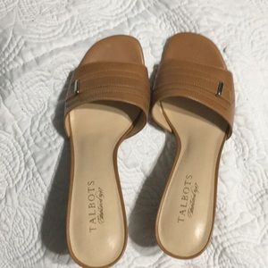 Talbots tan heels size 8 1/2